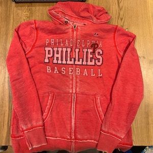Phillies Baseball Zip Up Hoodie